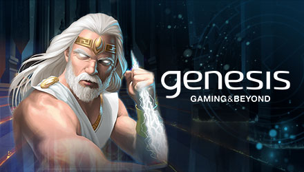 Genesis slots banner for innovative slot game adventures